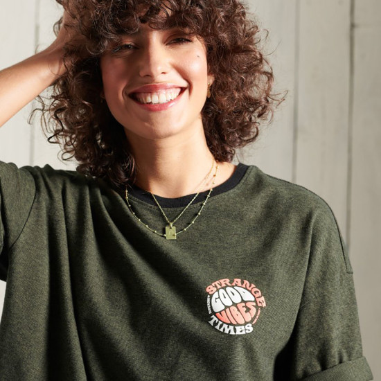 Superdry Γυναικεία κοντομάνικη μπλούζα